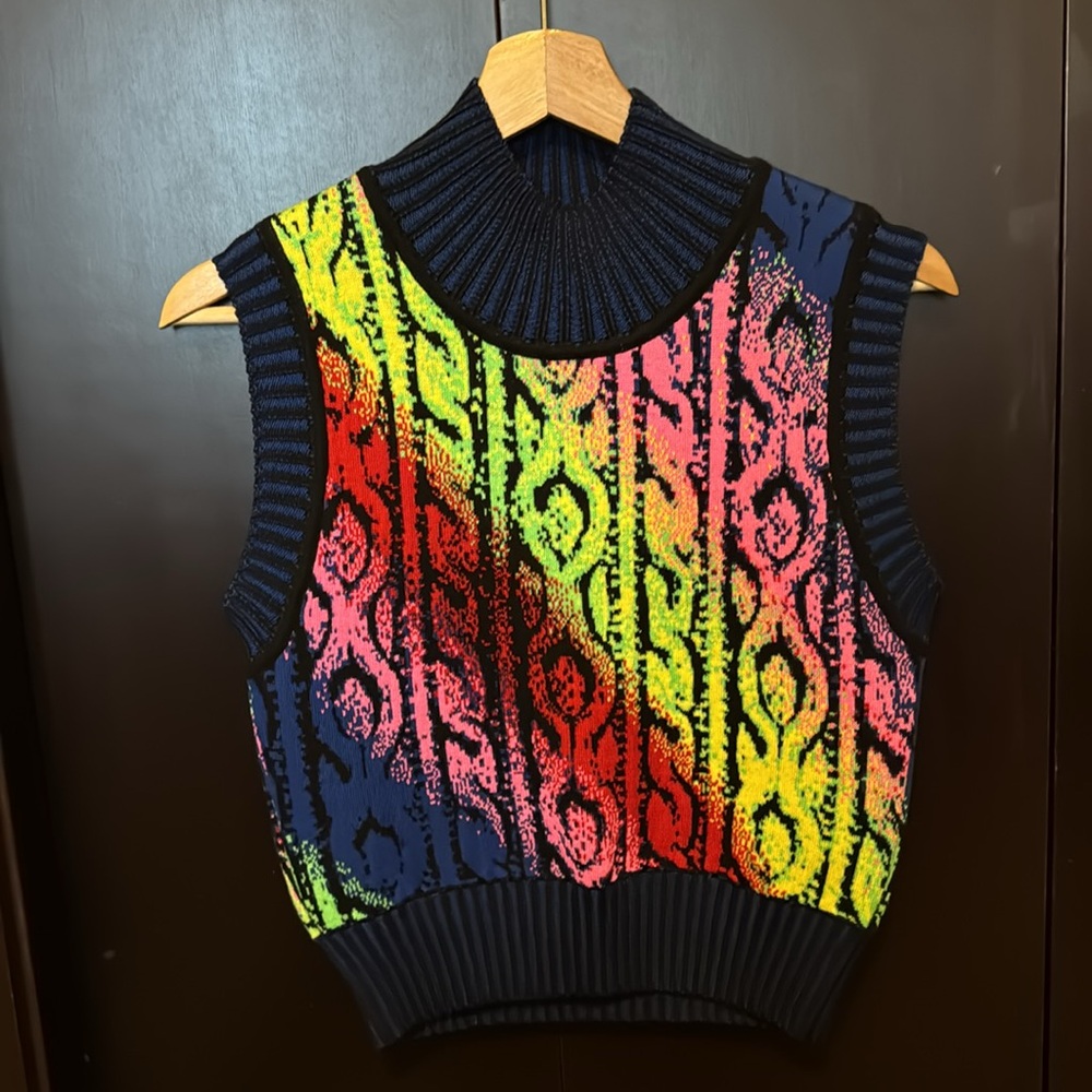 NWOT AGR Merino Cable Jacket Vest Sz M